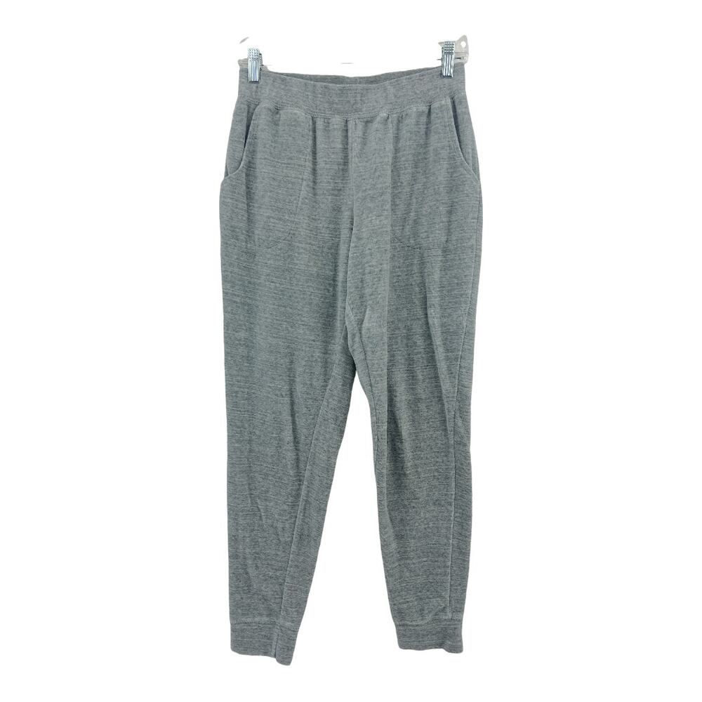 Denim & Co. XS Gray Velour Skinny Jogger Sweatpants Soft Loungewear